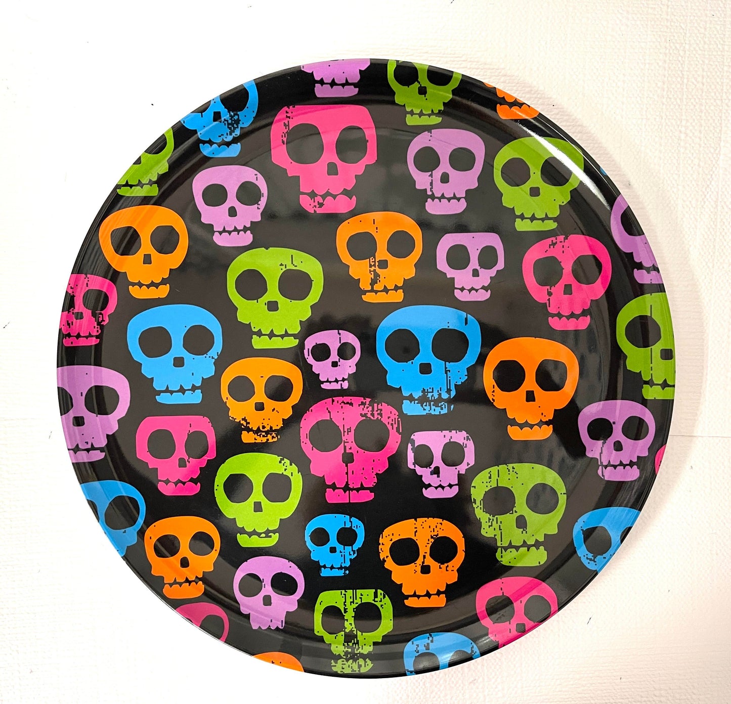 Modern Neon Skeleton Party Platter