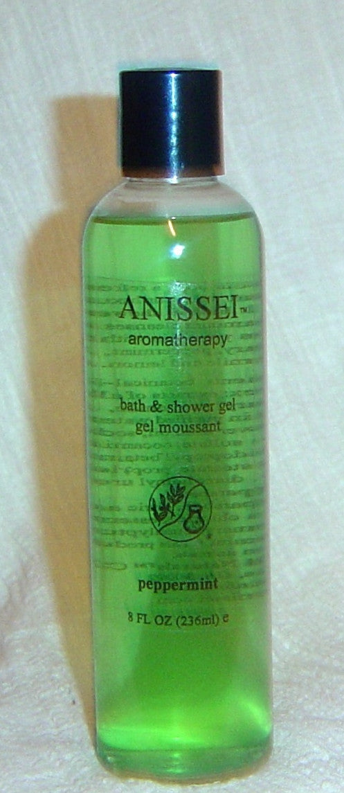 ANISSEI NATURALS AROMATHERAPY PEPPERMINT BATH & SHOWER GEL 8oz Abby Essie