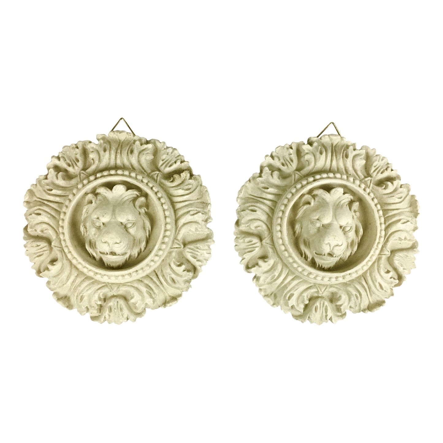 [SOLD] Rococo Lion Wall Accents - a Pair