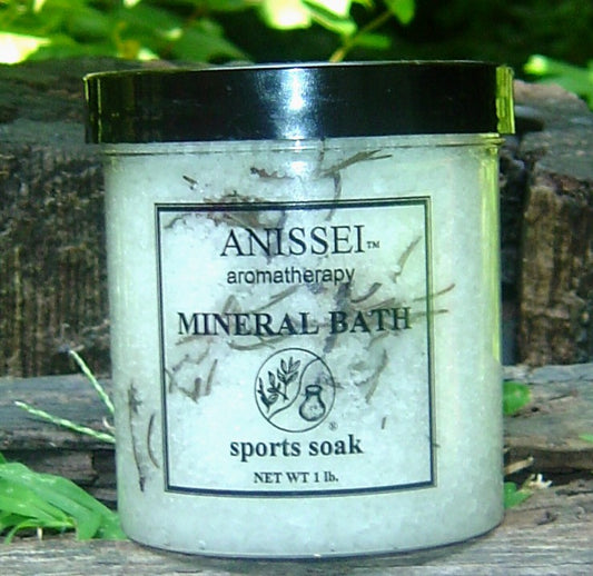 ANISSEI NATURALS AROMATHERAPY SPORTS SOAK MINERAL BATH  1lb Abby Essie