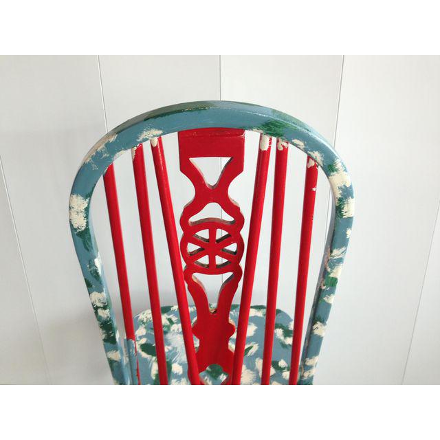 Hand Painted Farmhouse Windsor Chair Country Cottage Americana Abby Essie