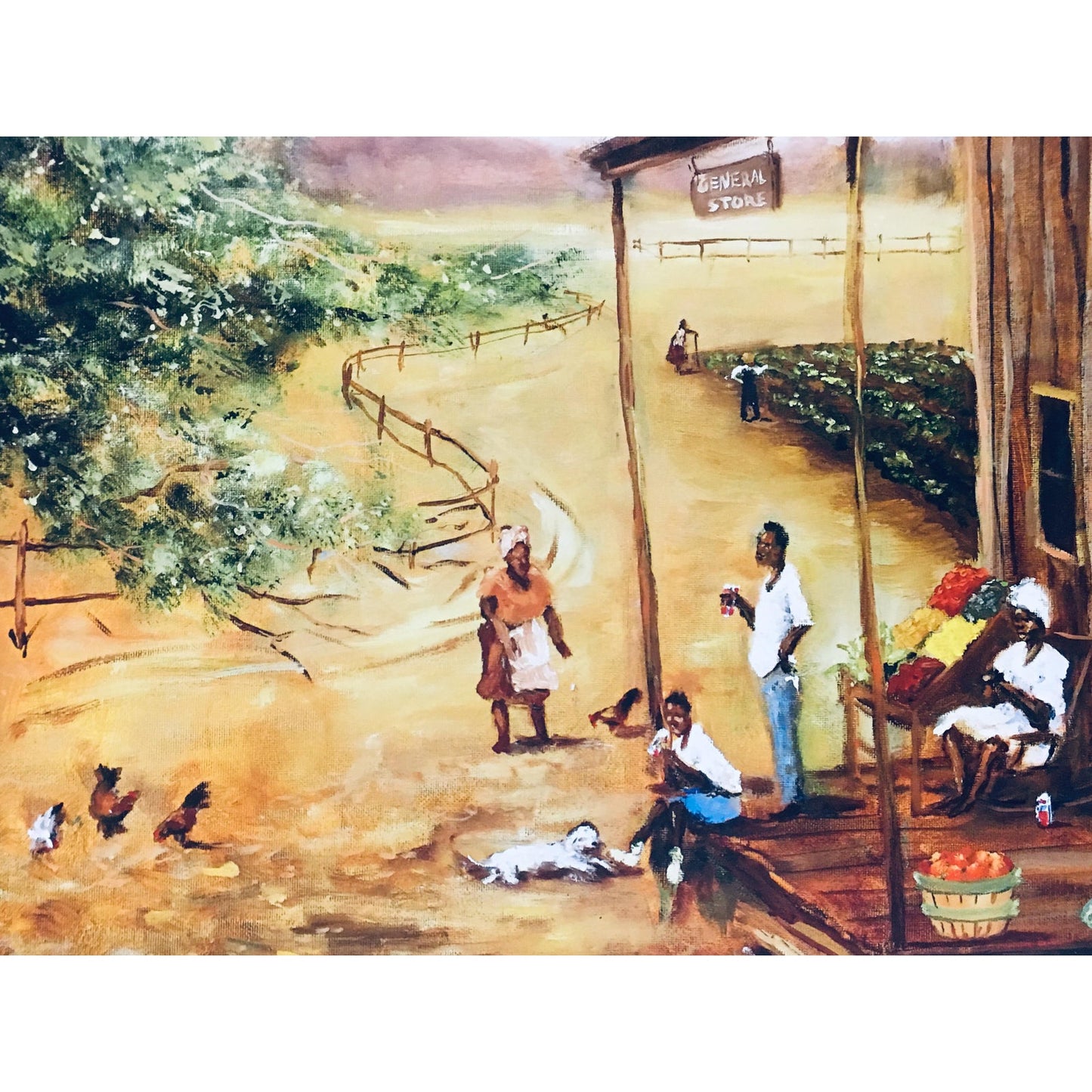 T Ellis “Patterson General Store” Pepsi Theme Poster Print for the 1998 Black Heritage Art Expo