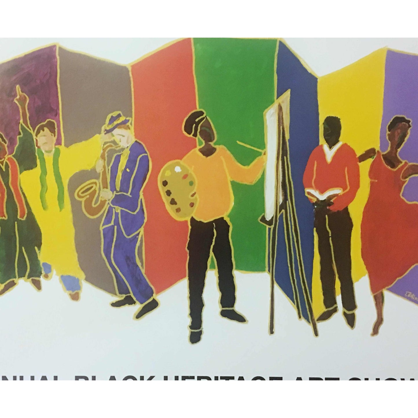 Ted T. Ellis 2003 Black Heritage Art Show 8th Annual Poster Print