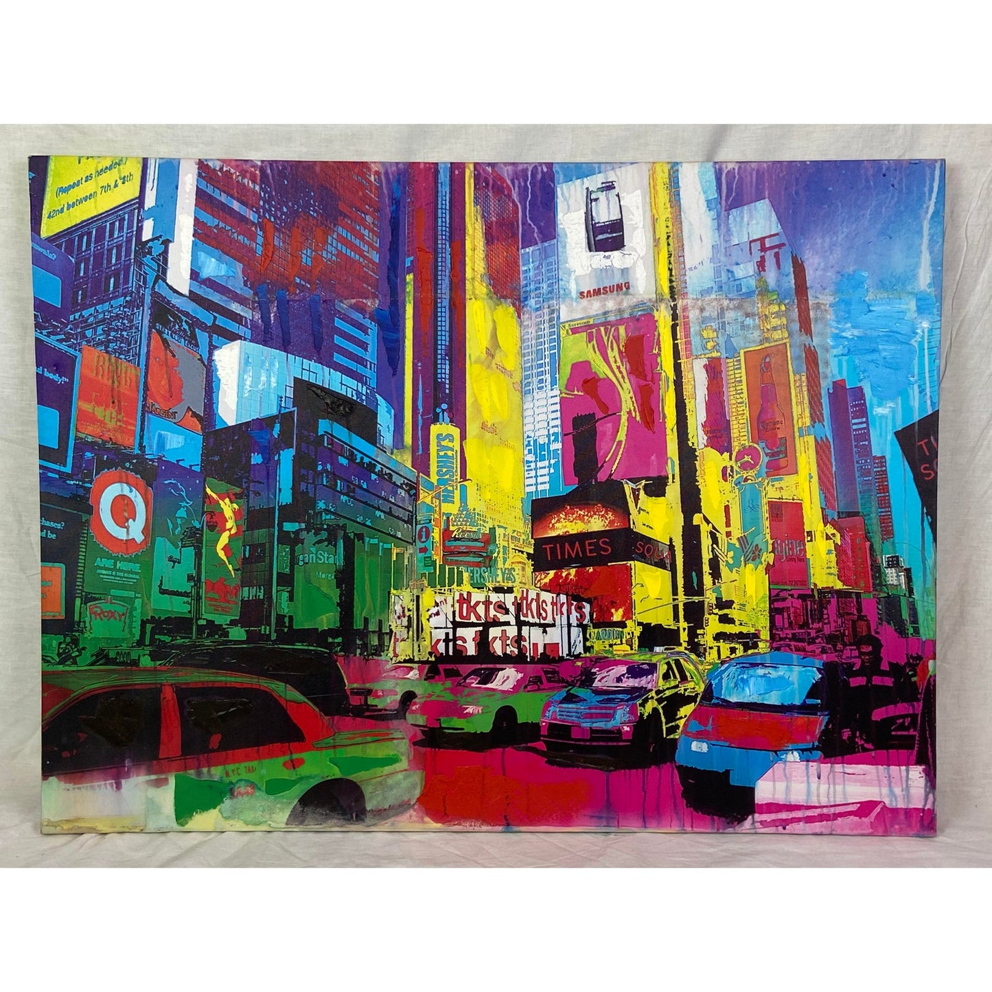 Times Square Nyc Neon City Canvas Print