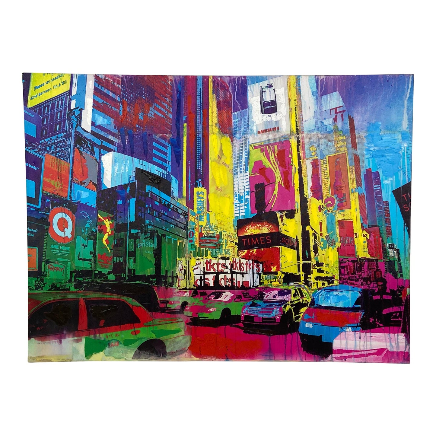 Times Square Nyc Neon City Canvas Print