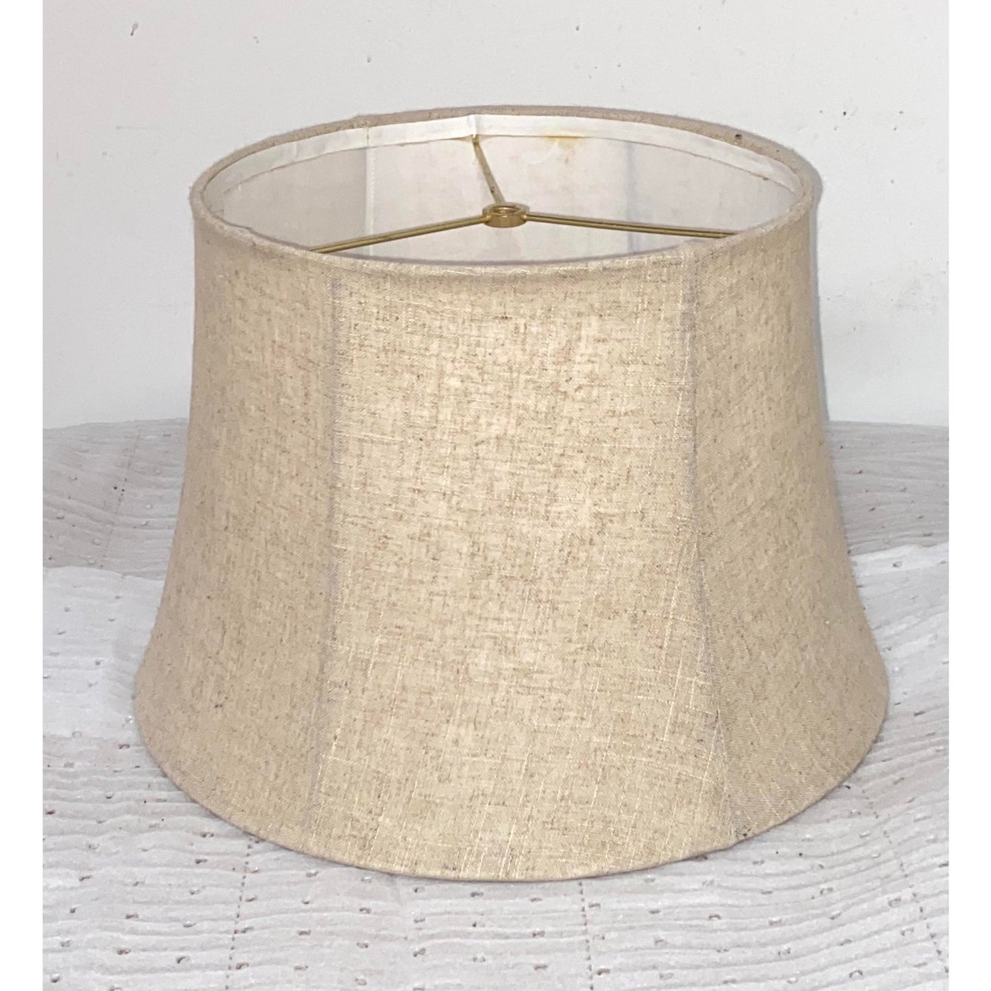 Vintage Beige Linen Lampshade