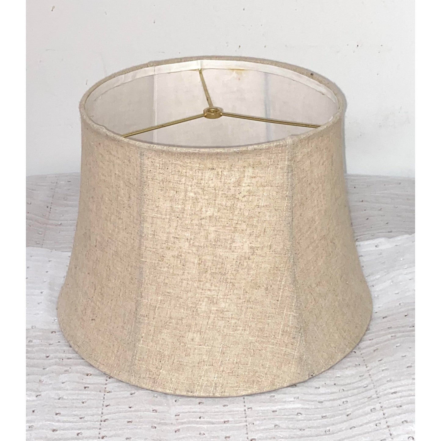 Vintage Beige Linen Lampshade