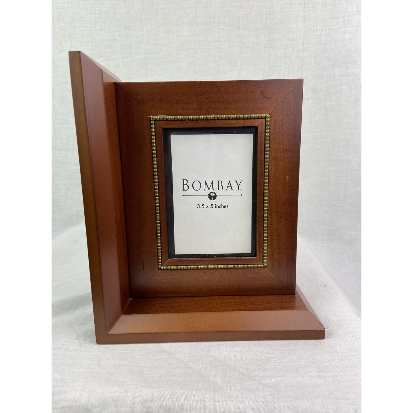 [SOLD] Vintage Bombay Company Wood Picture Frame Bookends- Pair of 2