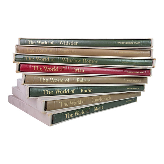 Vintage History of Art Famous Artists Book Collection - Set of 8